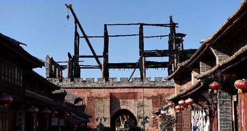 2015年1月3日云南省级保护单位巍山古城一夜被大火烧毁(2025-1-3已更新)