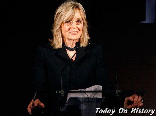 1946年1月5日美国电影著名演员、导演黛安娜·基顿出生(2025-1-5已更新)