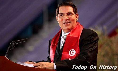 2011年1月14日统治突尼斯23年的总统本·阿里因茉莉花革命而下台(2025-1-14已更新)