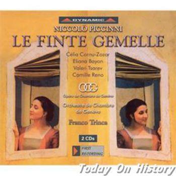 1728年1月16日意大利作曲家皮钦尼出生(2026-1-16已更新)