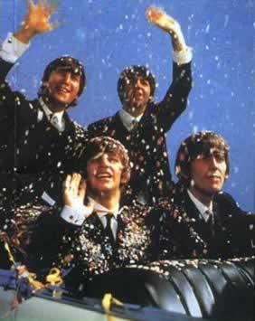 甲壳虫乐队开始风靡英国