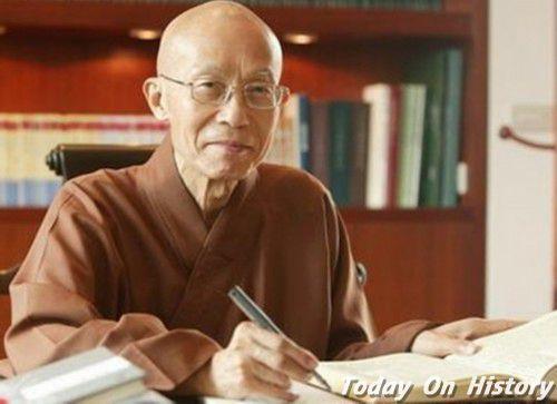 1931年1月22日佛学大师、教育家、佛教弘法大师圣严法师出生(2025-1-22已更新)