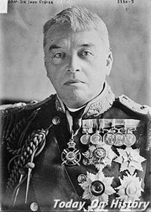 1841年1月25日英国军事家约翰·阿巴斯诺特·费舍尔出生(2026-1-25已更新)