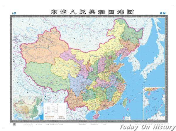 2010年2月8日我国1:25万比例尺公众版地图问世(2025-2-8已更新)