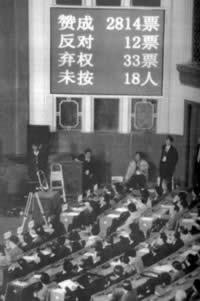 1998年3月10日九届人大一次会议通过国务院机构改革方案(2025-3-10已更新)
