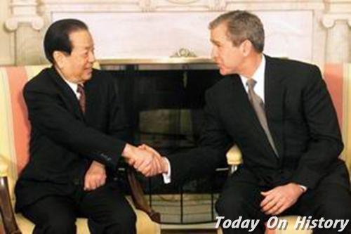 2001年3月23日国务院副总理钱其琛访美(2025-3-23已更新)