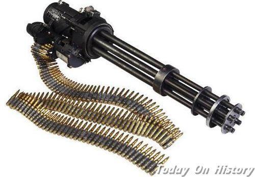 美国加特林获得加特林机枪的专利权