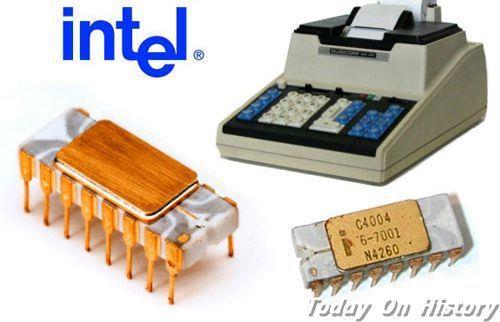 1971年11月8日INTEL公司生产了第一款微处理器Intel 4004(2024-11-8已更新)