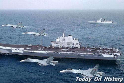 2012年11月25日我国首艘航母“辽宁舰”成功起降歼-15舰载机(2024-11-25已更新)