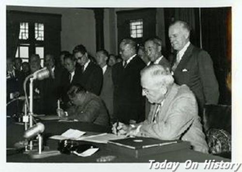 1954年12月3日民国政府与美国签署《中美共同防御条约》(2024-12-3已更新)