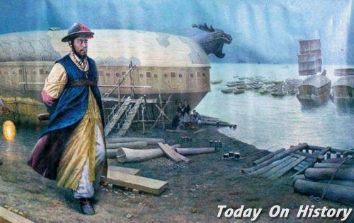 朝鲜水军将领李舜臣逝世