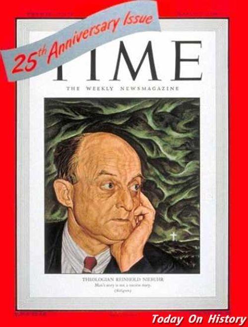 1971年6月1日美国思想家、基督教现实主义奠基人雷茵霍尔德·尼布尔逝世(2024-6-1已更新)