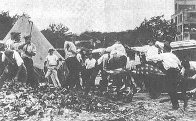 1932年7月28日联邦军队把老兵大军赶出华盛顿城(2024-7-28已更新)