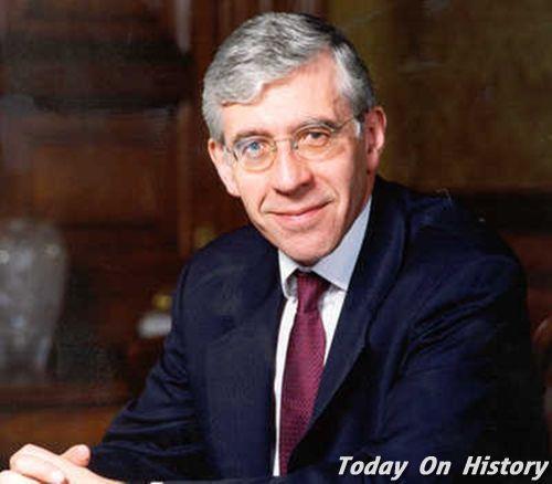 1946年8月3日英国庶民大法官、政治家杰克·斯特劳出生(2024-8-3已更新)