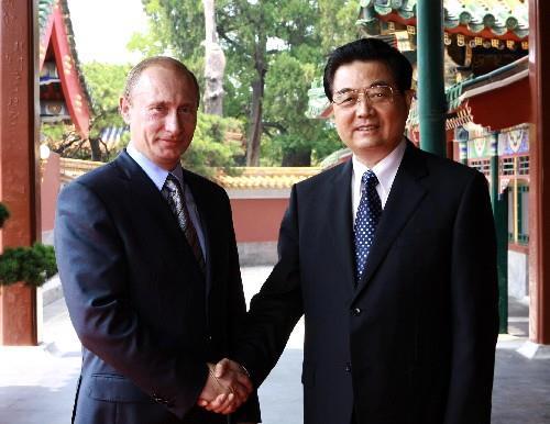 2008年8月9日胡锦涛会见俄罗斯总理普京(2025-8-9已更新)