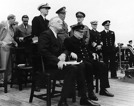 1941年8月9日罗斯福和邱吉尔在举行大西洋会议(2025-8-9已更新)