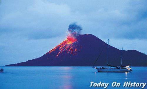 1883年8月25日印尼喀拉喀托火山爆发引发海啸致3.6万人遇难(2024-8-25已更新)