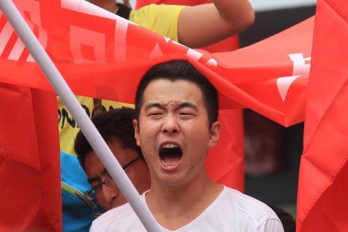 日本购买钓鱼岛 中国反日大游行
