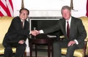 1999年9月11日江泽民与克林顿举行正式会晤(2024-9-11已更新)
